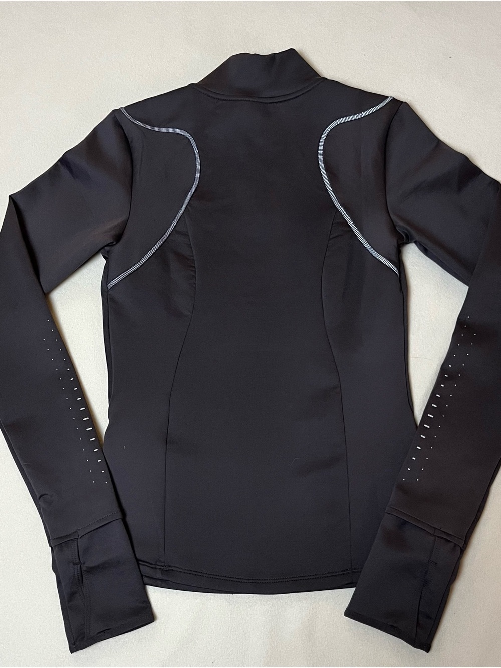 Nike Grey Therma-Fit ADV Women's Long-Sleeve Half-Zip Performance Top - Picture 11 of 12